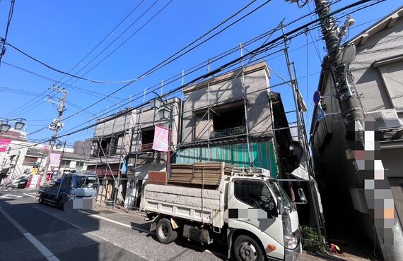 神奈川県内・横浜市で解体足場をしております。狭小地もお任せください！(株)副島架設です！