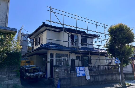 神奈川県内・横浜市で解体足場をしております。狭小地もお任せください！(株)副島架設です！
